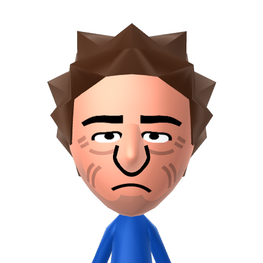 Stu Mii character: Stu Pickles is the father of Tommy Pickles. The latter is the main character in the animated children's cartoon Rugrats.