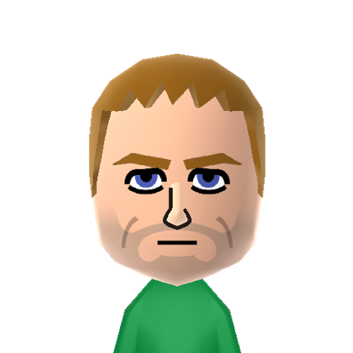 Oliver Q. Mii character: From the TV show "Arrow." He was stranded on an island and later became the DC superhero Green Arrow. Played by Stephen Amell.