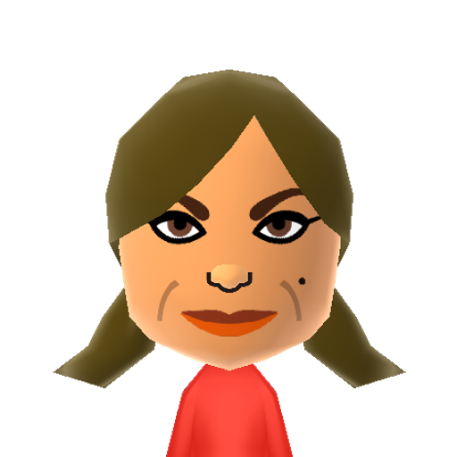 Paula A. Mii character: Pop singer, dancer, choreographer, and former kind-hearted judge on American Idol.