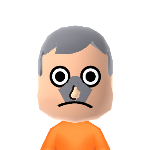 MermaidMan Mii character: The undersea superhero from "Spongebob Squarepants".