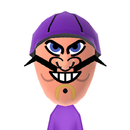 Waluigi Mii character preview