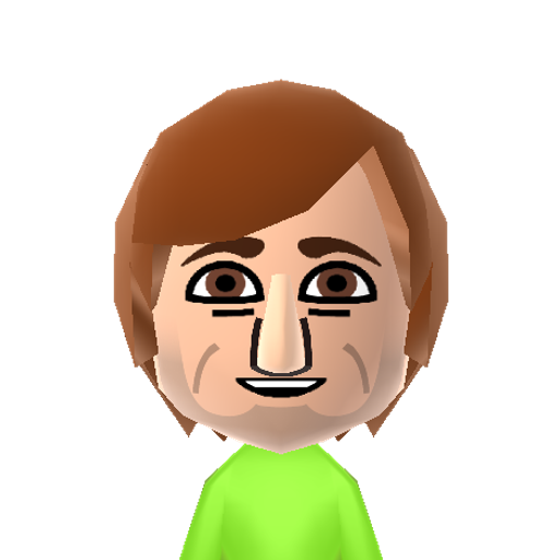 Gavin Free Mii character: from Rooster Teeth, achievement hunter.