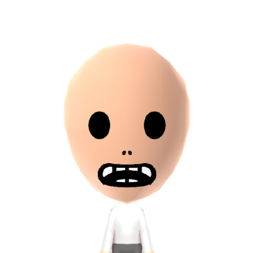 White Face Mii character: The main antagonist from the indie horror game IMSCARED
