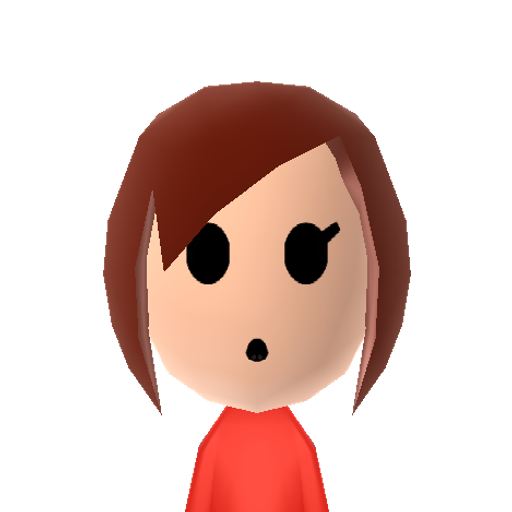 Shy Girl Mii character: A female version of Nintendo's Shy Guy.