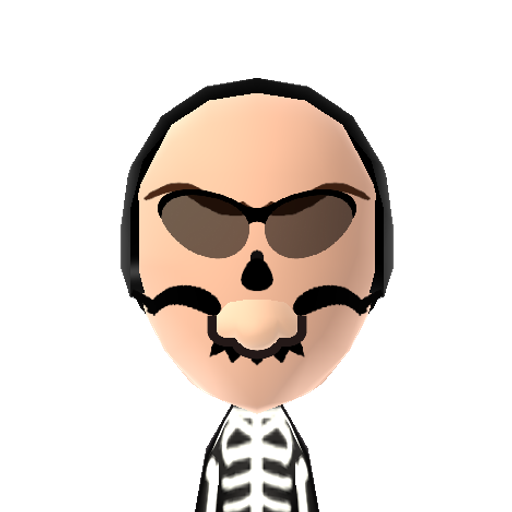 Skull Mii character preview