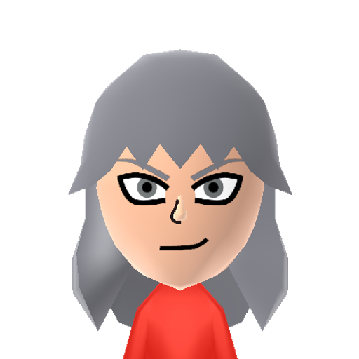 InuYasha Mii character: From the "InuYasha" anime/manga. He is a demon during the day, a human at night.