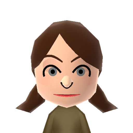 Leah Mii character: Custom Mii character for Wii Sports Archipelago, a mod for Wii Sports Resort