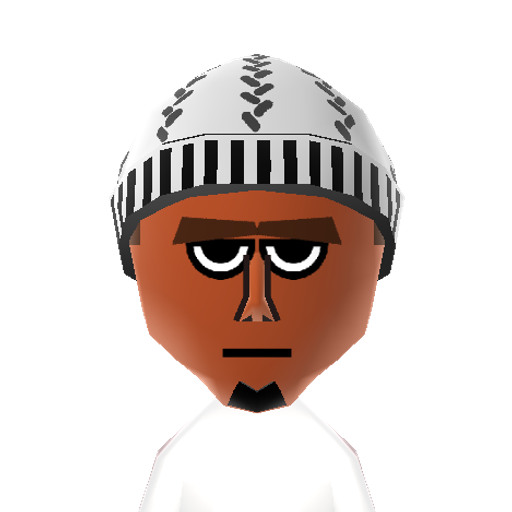 C. Hatchet Mii character: From the "Total Drama" series. He is the co-host of the series and Chris's friend.