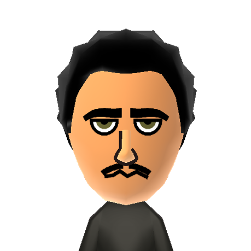 Borat Mii character: A Mii from Wii Sports On Steroids, a mod for WIi Sports