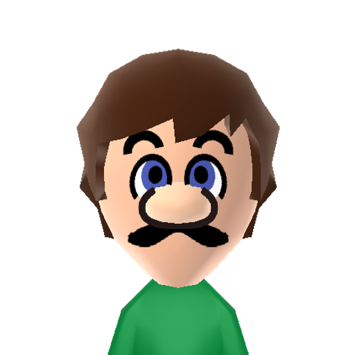 Luigi Mii character preview