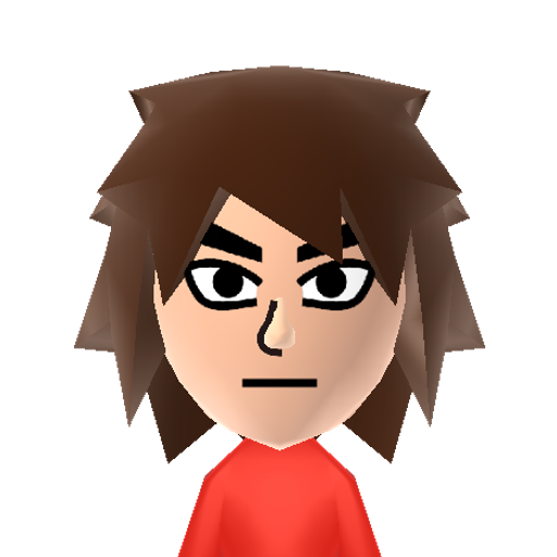 shu Mii character: This is a Mii uploaded for the 3DS version and distributed by Mii Central for both the 3DS and Switch versions of Miitopia.