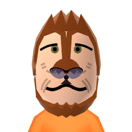Tony Tiger Mii character: Animated tiger mascot from Frosted Flakes. Famous for inspiring young athletes and for his catchphrase "They're grrrrreat!"