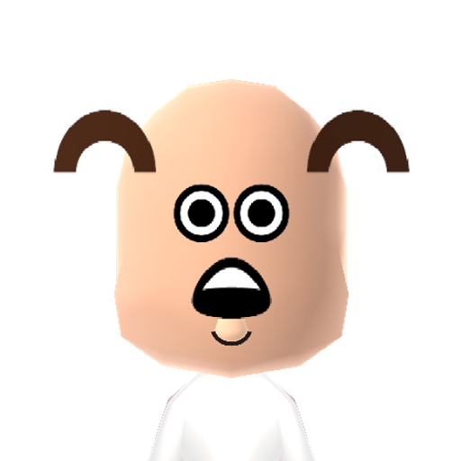 Gromit Mii character: The sidekick of Wallace in the claymation series "Wallace and Gromit". He's usually the brains behind the operations, however Wallace is convinced otherwise without knowing the many times Gromit has saved him.