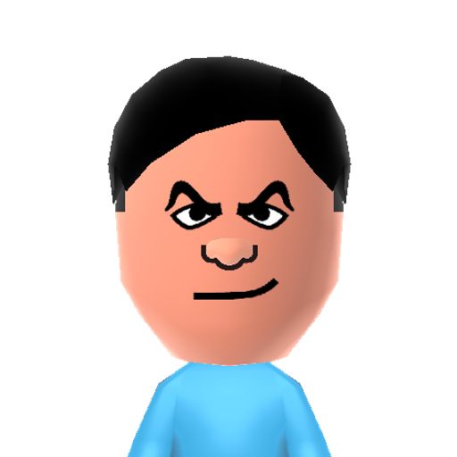 おわらいげいにん9 Mii character: A Mii from the Tomodachi Collection New Life Original Mii Masterpiece.