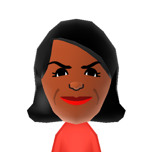 M. Obama Mii character: The First Lady of the United States. Wife of Barack Obama.
