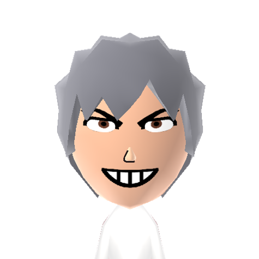 Prussia Mii character: AKA Gilbert Beilschmidt from the "Hetalia" manga and anime. The country of Prussia personified.