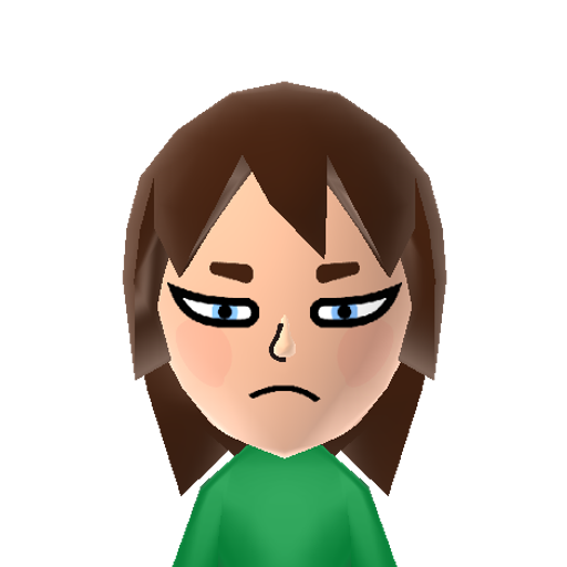 Genji Mii character: Genji from Animal Crossing, albeit in human form.