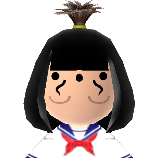 Two Face Mii character: This Mii is a resident on OhhMyKawaii's island