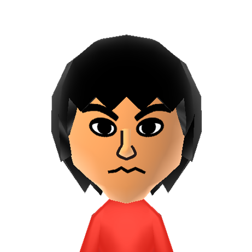 しぶたに　すばる Mii character: Subaru Shibutani, a band member of the Japanese boy-band Kanjani Eight.