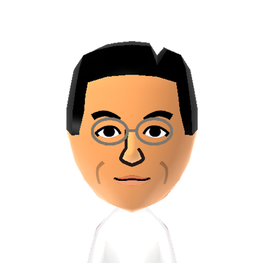 Yuji Naka Mii character: He is a japanese video game designer, best known as the former head of Sonic Team, a group of Sega programmers/designers.