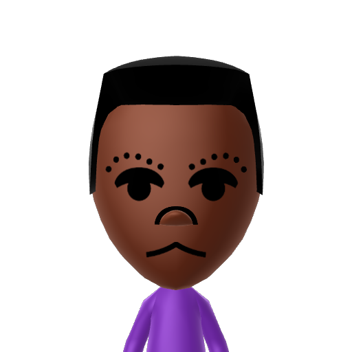 雷雹雾需霁霄霆震霈霉 Mii character: This is a Mii for testing Mii nicknames.