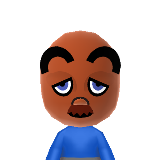 Tom Nook Mii character preview