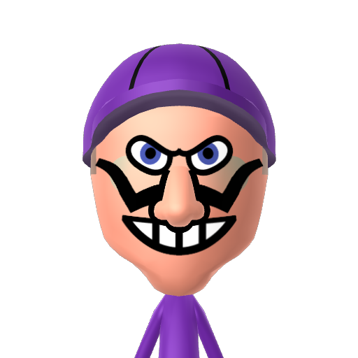 Waluigi Mii character: These are extracted and derived from the Mii Central Miis from the 3DS Miitopia.