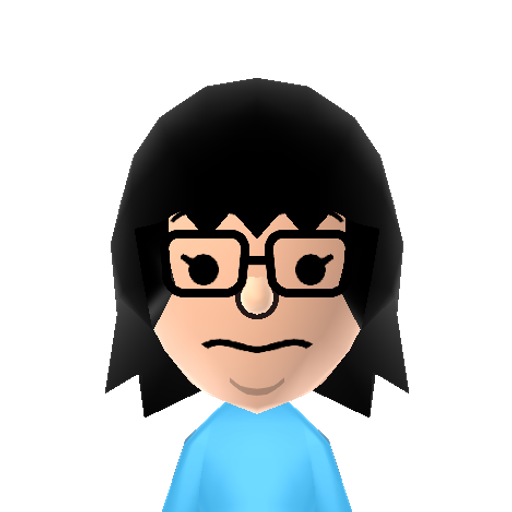 Tina Mii character: Tina from the animated TV show "Bob's Burgers".