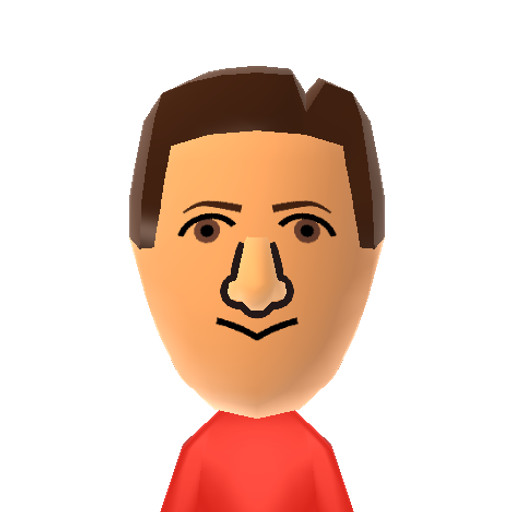 Mark Zuck Mii character: The CEO/Founder of Facebook.