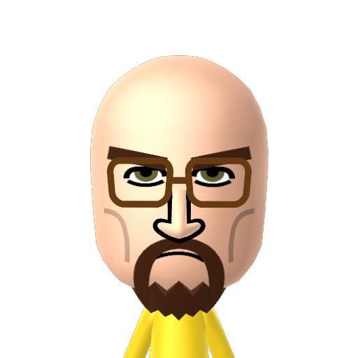Heisenberg Mii character: These are extracted and derived from the Mii Central Miis from the 3DS Miitopia.