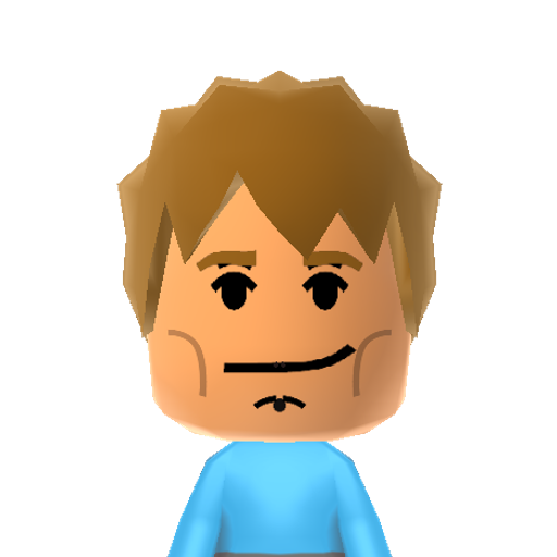 Chase M. Mii character: The Lego policeman from the Lego City: Undercover videogame.