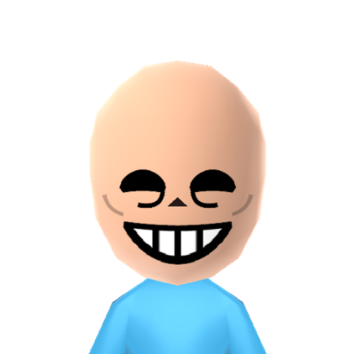 Sans Mii character: Sans Undertale