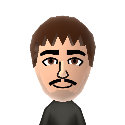 James M. Mii character: A Mii from Jackson's WSR Mod, a mod for Wii Sports Resort.