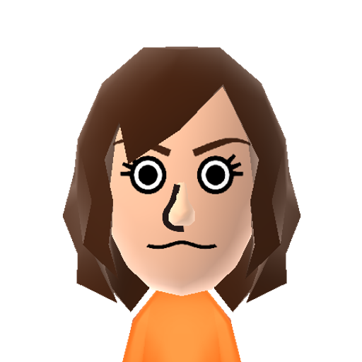 ファンF3 Mii character: This Mii is from the game AKB48+Me released for the 3DS in 2012, based off the music group.