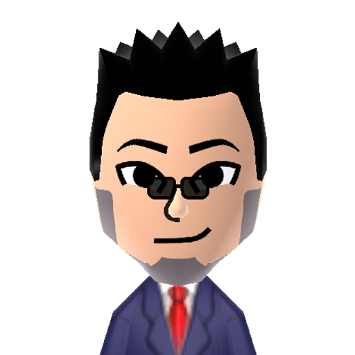 Leorio Mii character: (Source: https://www.reddit.com/r/tomodachilife/comments/1n85uyp/)