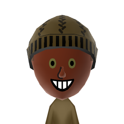 MasklessSK Mii character: From Majora's Mask, in his Ocarina of Time form without Majora's Mask.
