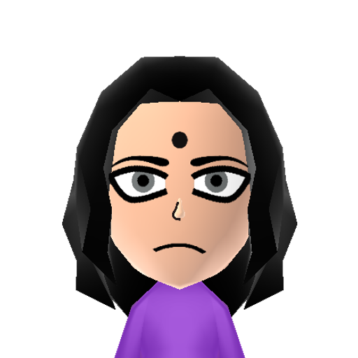 Raven Mii character preview