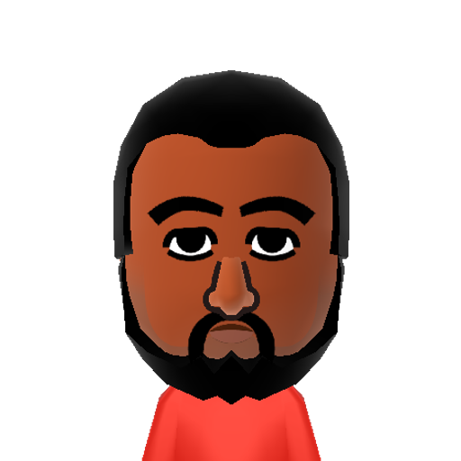 J. Harden Mii character: Professional basketball player who plays shooting guard for the Houston Rockets.