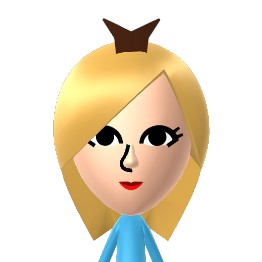 Rosalina Mii character: These are extracted and derived from the Mii Central Miis from the 3DS Miitopia.