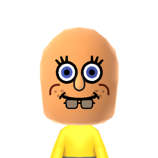 SpongeBob Mii character preview