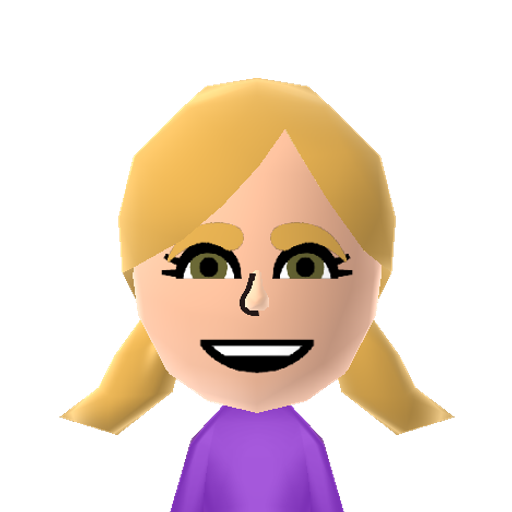 Samantha Mii character: A Mii from Wii Sports: The Next Generation, a mod for Wii Sports.