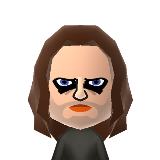 Bucky Mii character: AKA The Winter Soldier. Former friend of Steve Rogers/Captain America, he was brainwashed by Hydra to be an assassin. Played by Sebastian Stan.