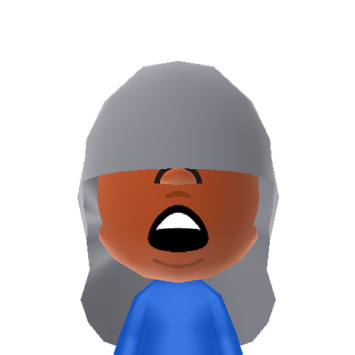 Sapphire Mii character: A Crystal Gem from the show "Steven Universe" who merges with Ruby to form Garnet.