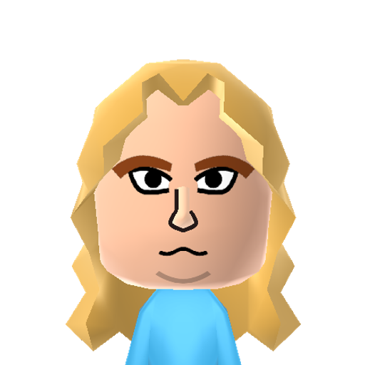 Rob Plant Mii character: The lead singer and frontman of the British rock group Led Zeppelin.