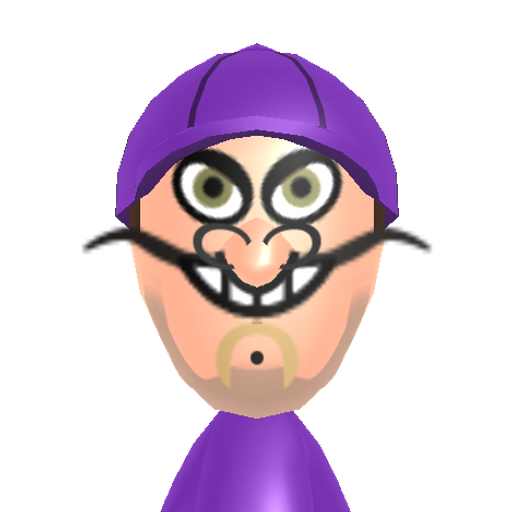 Waluigi Mii character preview