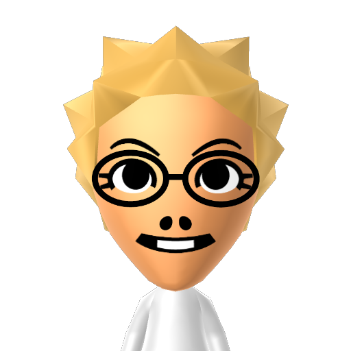 Alphys Mii character: a Mii used in Mii Fighter QR Codes Series / Custom Mii Fighter Versus