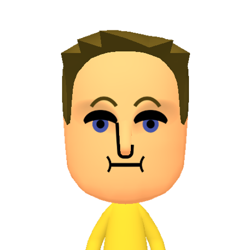 萋菁華菱菴著萊菰萌菌 Mii character: This Mii is from the Switch SDK as a SampleDB Mii.