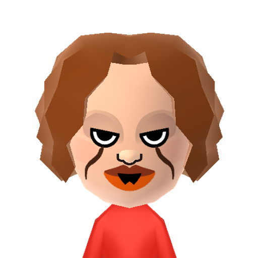 Pennywise Mii character: These are extracted and derived from the Mii Central Miis from the 3DS Miitopia.