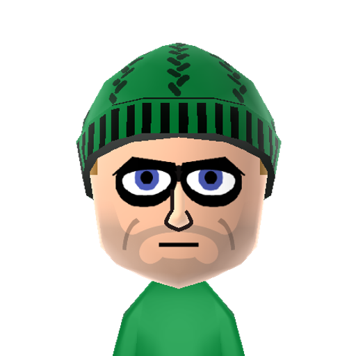 The Arrow Mii character preview
