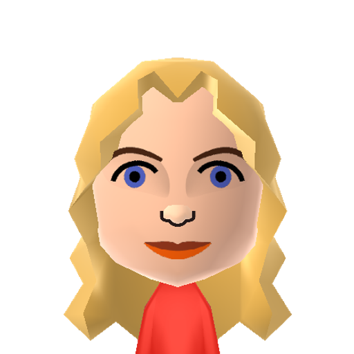 Heather G. Mii character: Actress from movies such as "Boogie Nights" and "Austin Powers: The Spy Who Shagged Me".